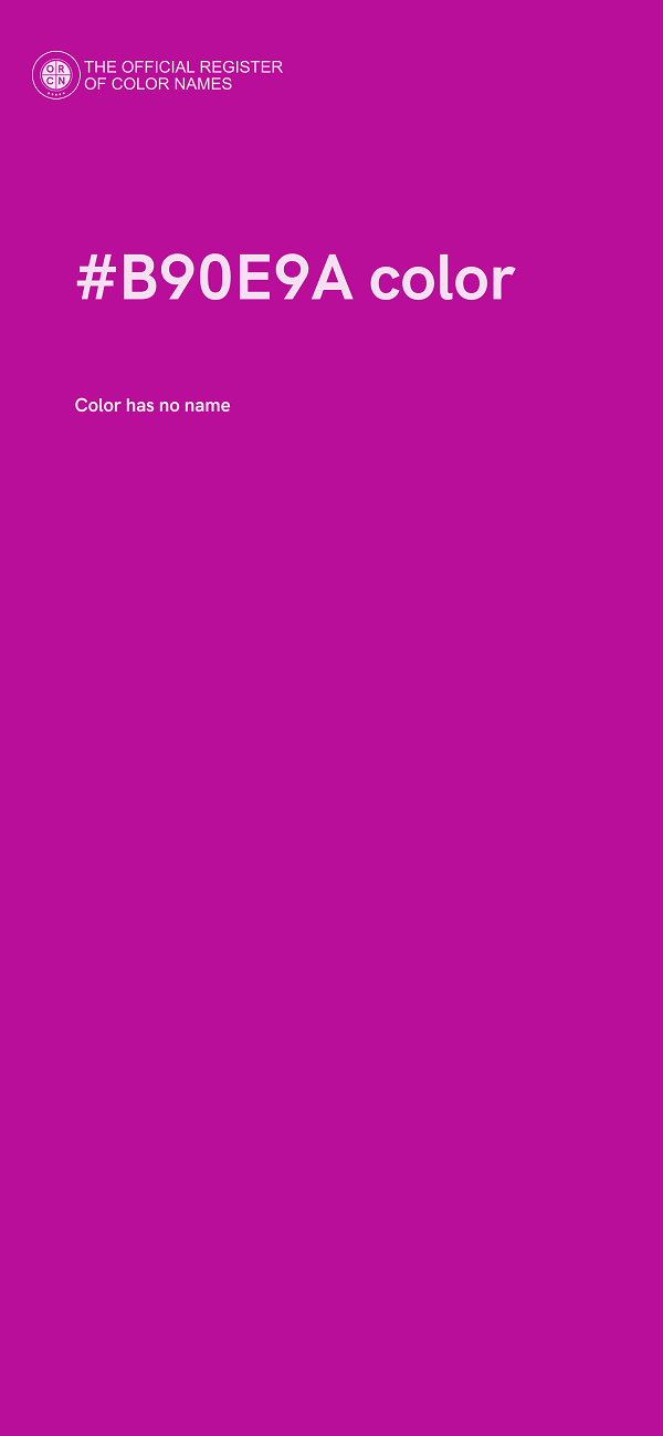 #B90E9A color image