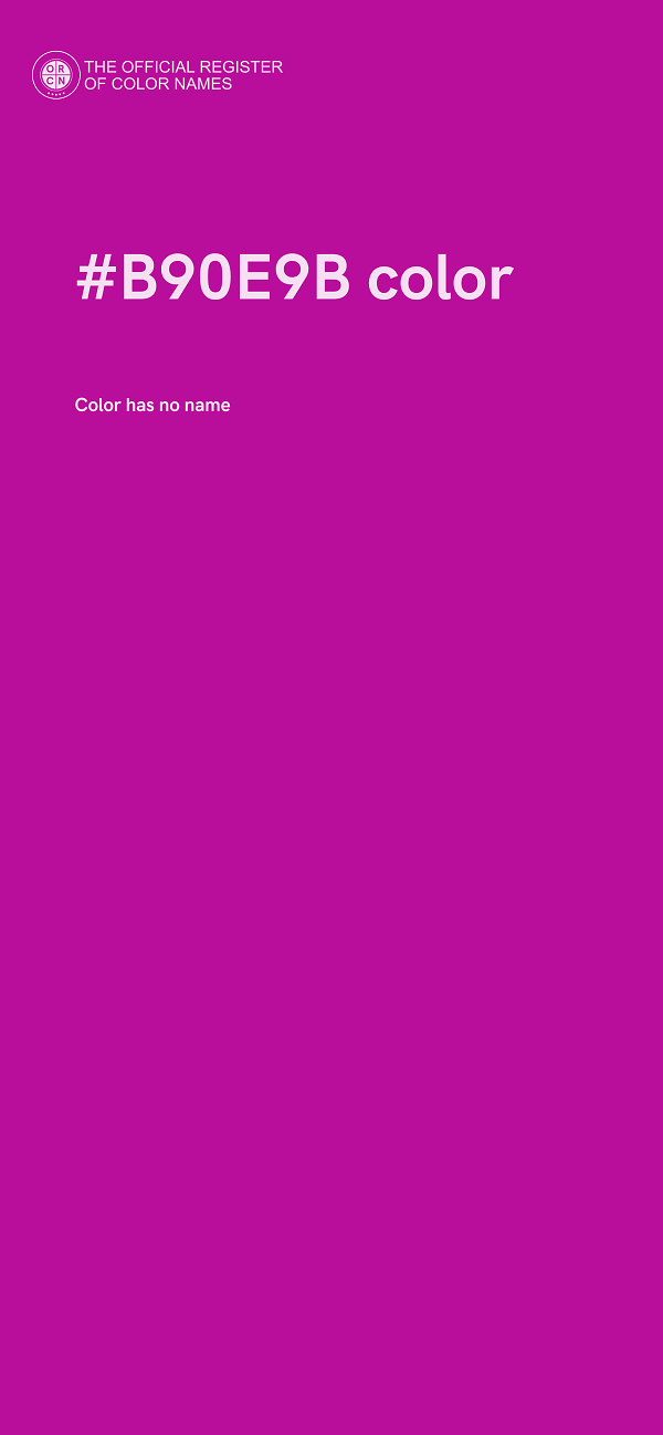 #B90E9B color image