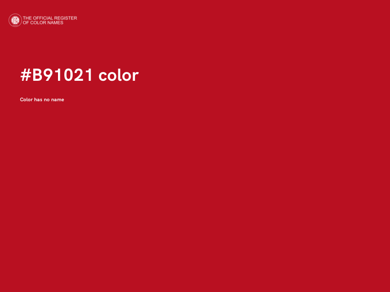#B91021 color image