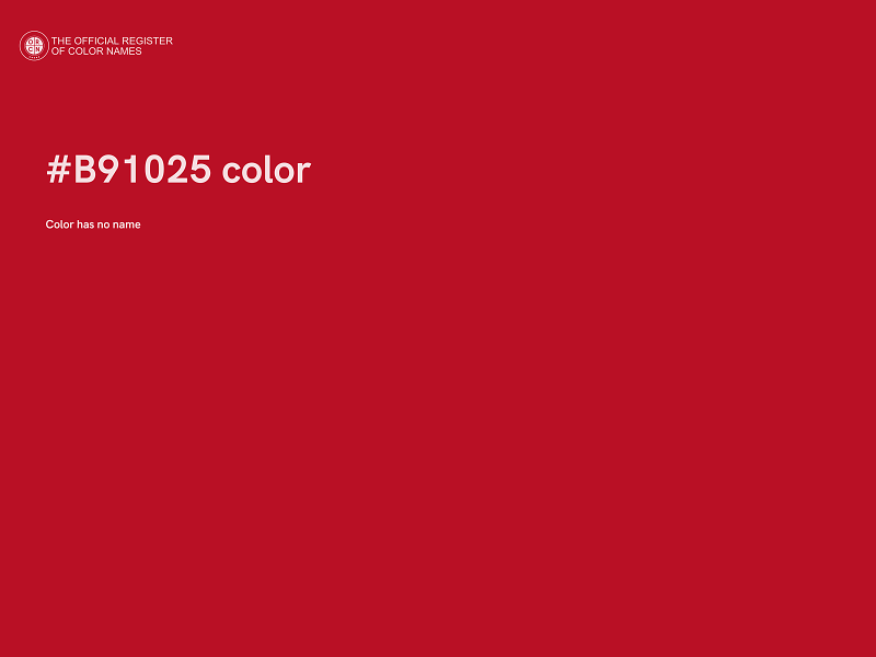 #B91025 color image