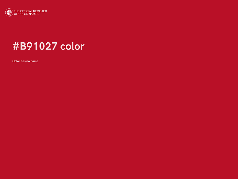 #B91027 color image