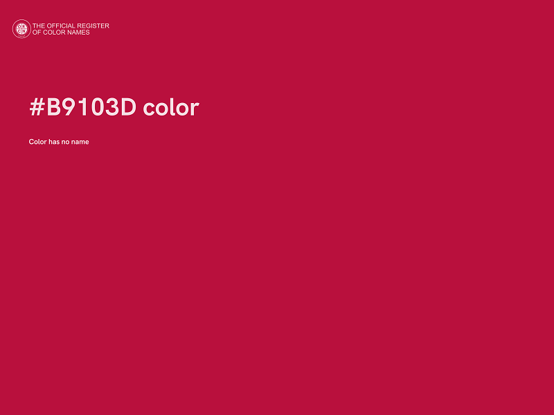 #B9103D color image