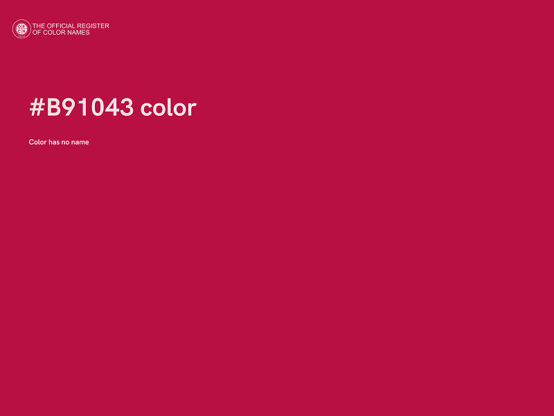#B91043 color image