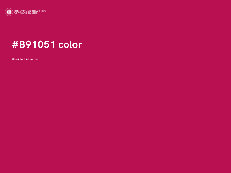 #B91051 color image