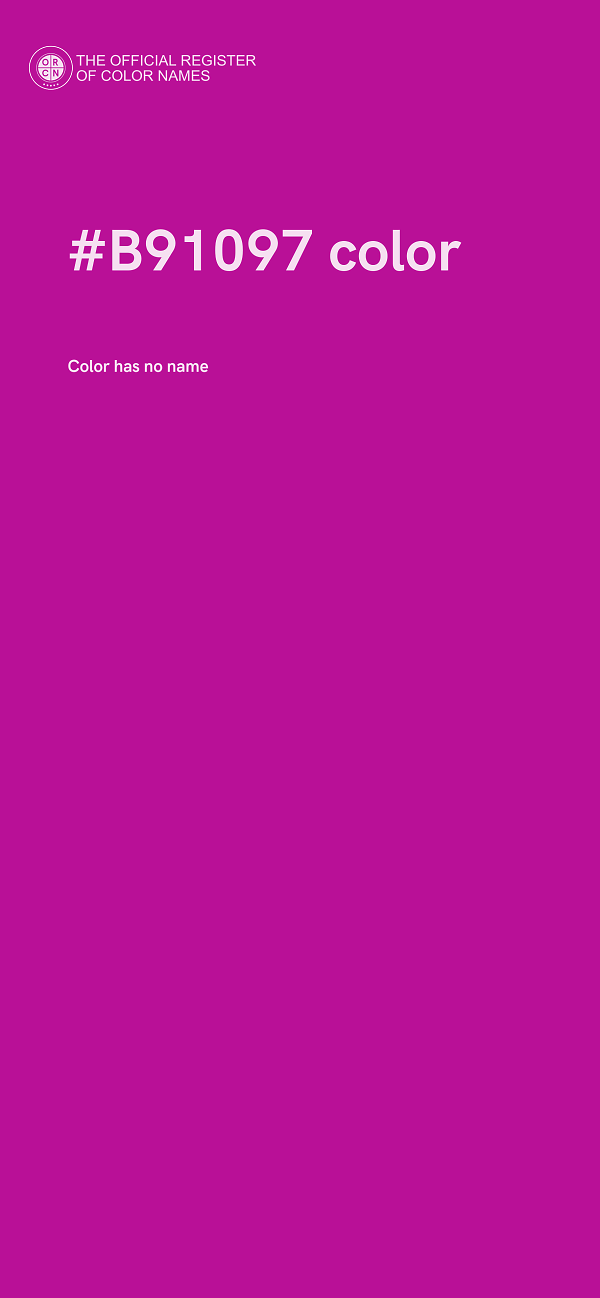 #B91097 color image