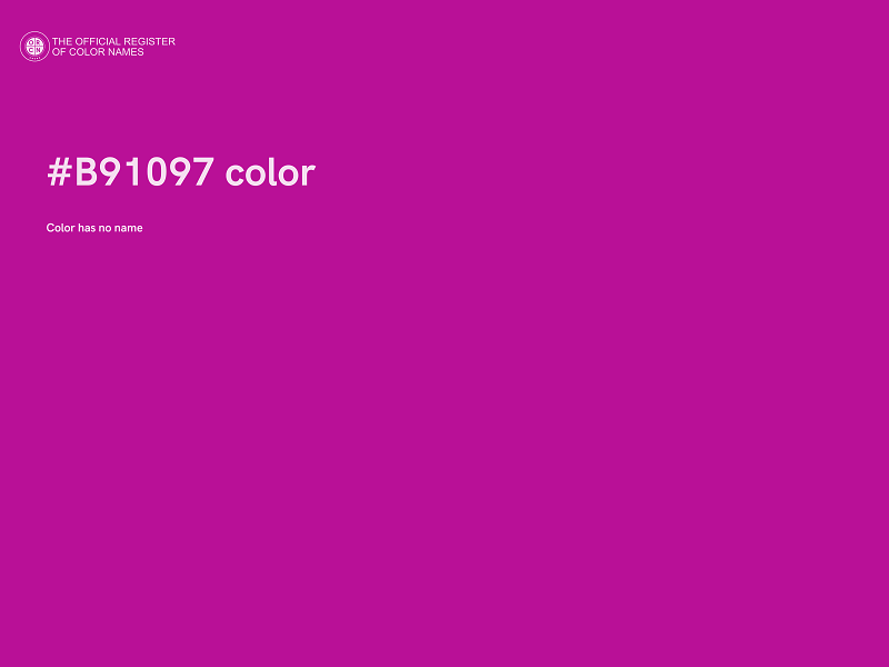 #B91097 color image