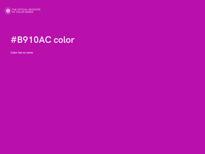 #B910AC color image