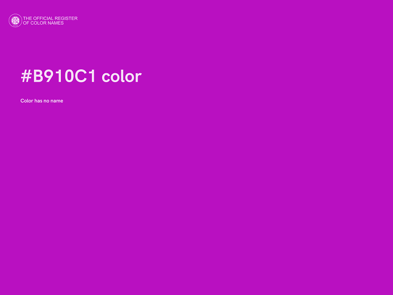 #B910C1 color image