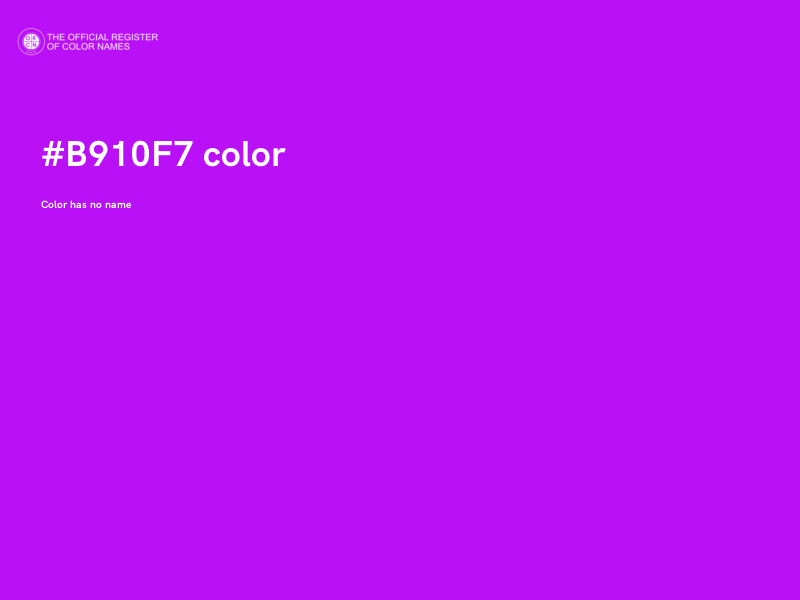 #B910F7 color image
