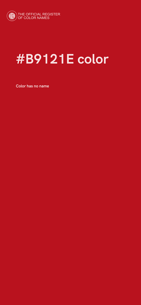 #B9121E color image