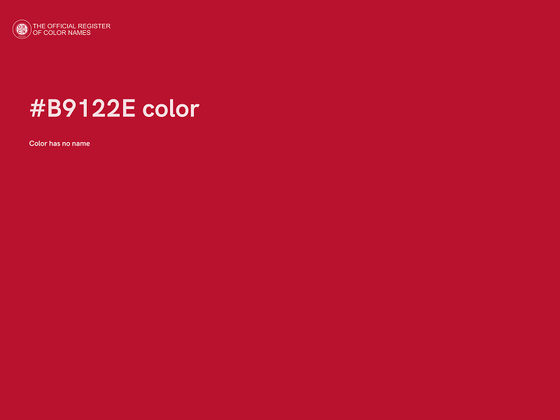 #B9122E color image