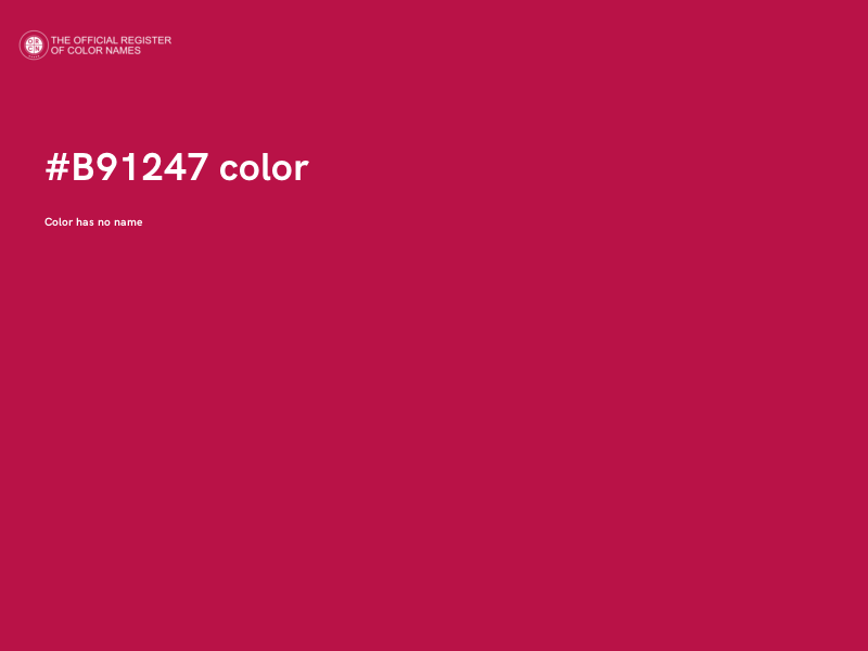 #B91247 color image