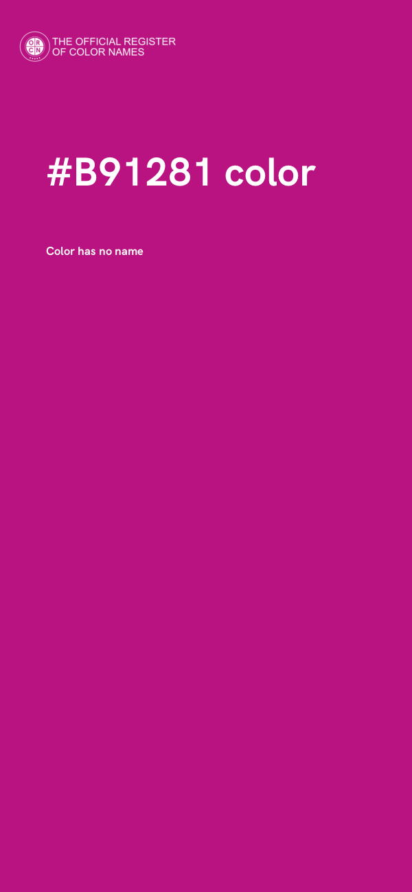 #B91281 color image