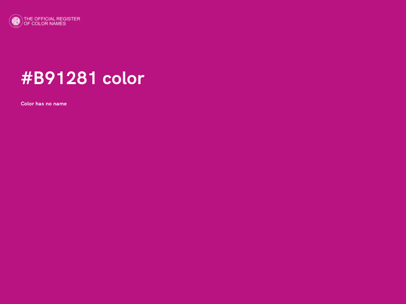 #B91281 color image