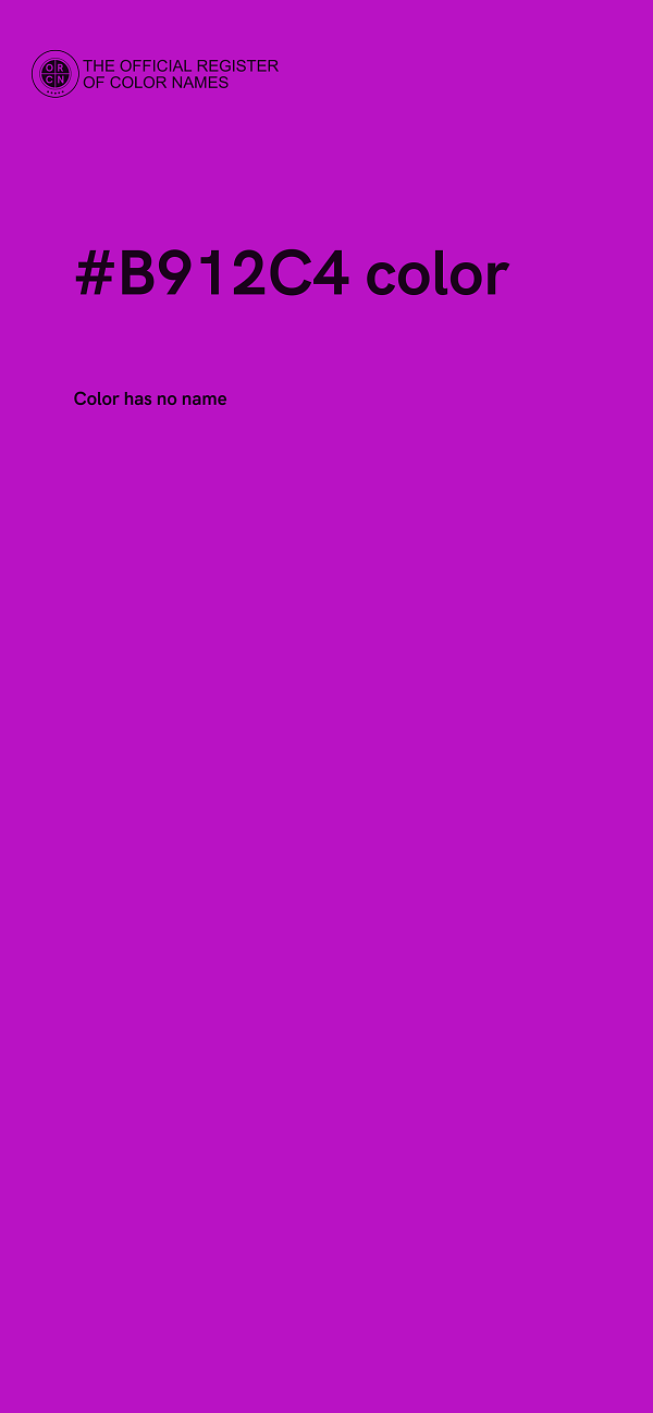 #B912C4 color image