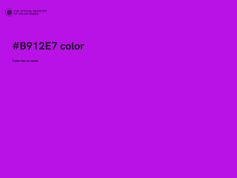 #B912E7 color image