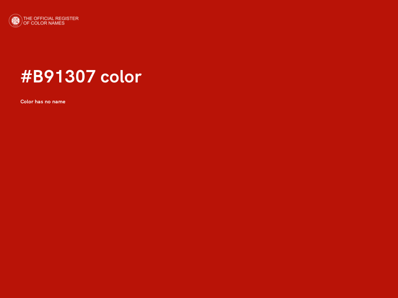 #B91307 color image