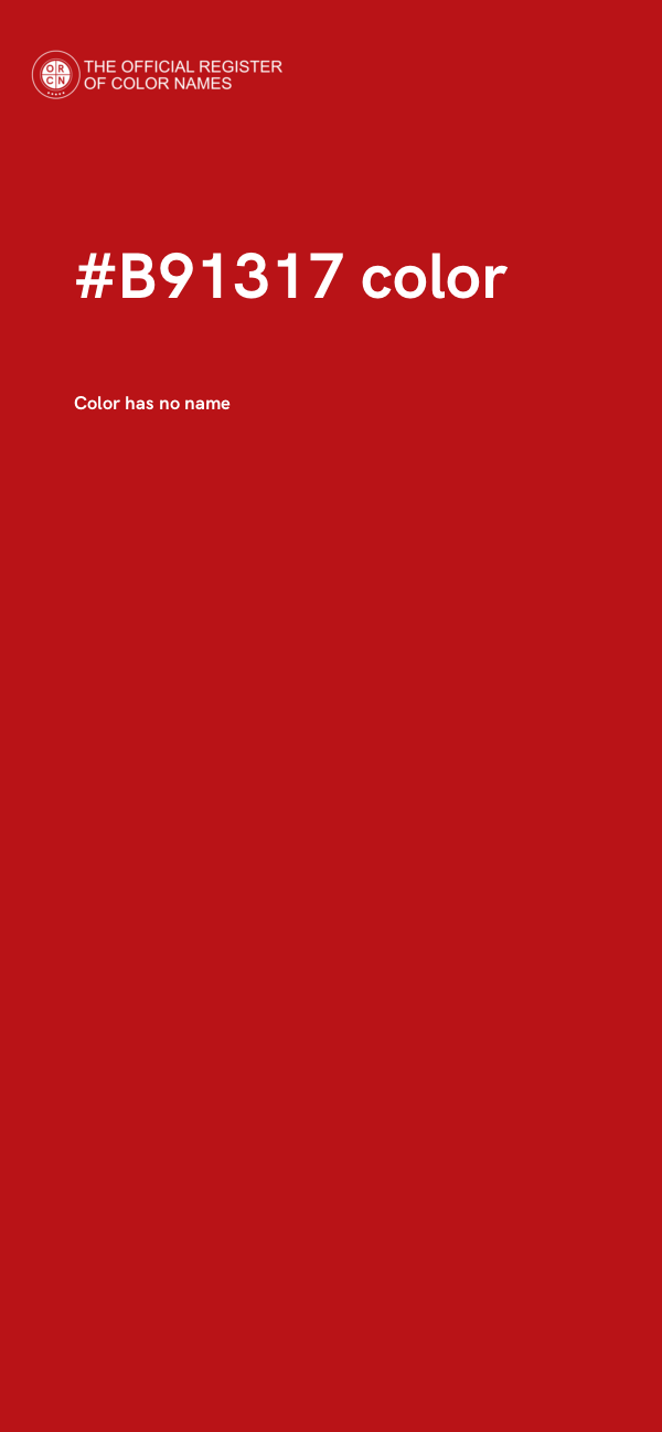#B91317 color image