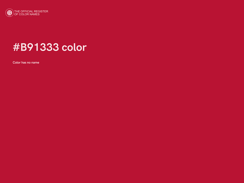 #B91333 color image