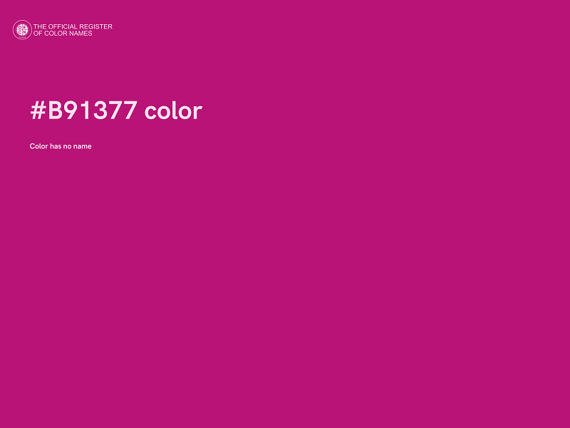 #B91377 color image