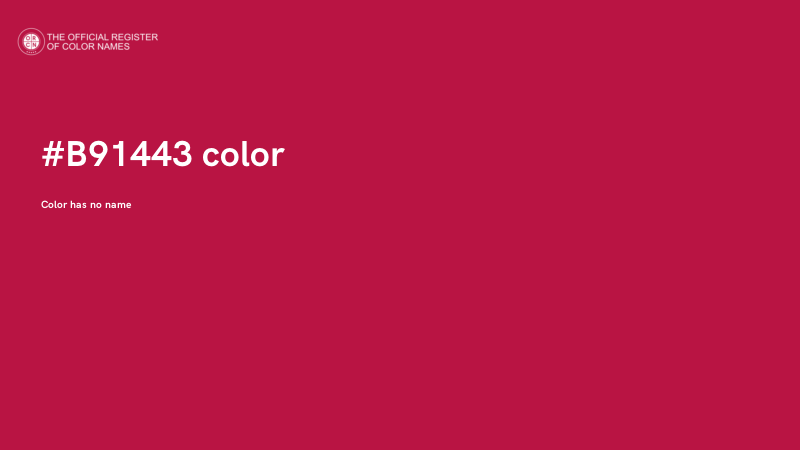 #B91443 color image