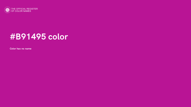 #B91495 color image