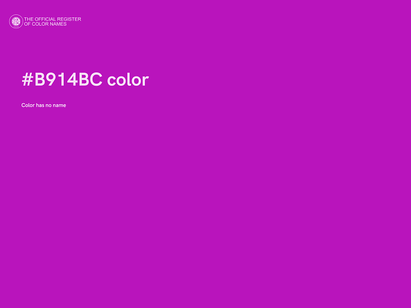 #B914BC color image