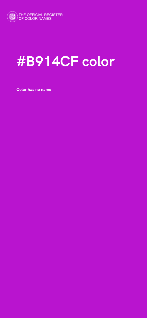 #B914CF color image