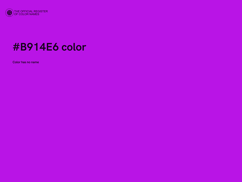 #B914E6 color image