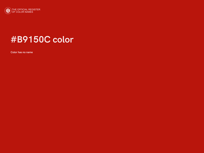 #B9150C color image