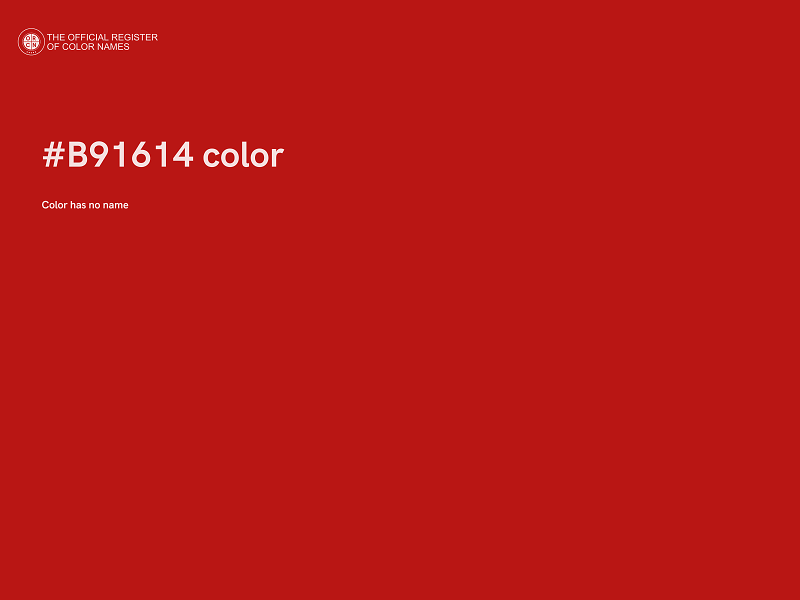 #B91614 color image