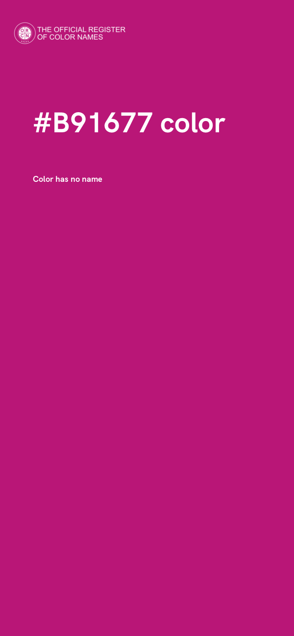 #B91677 color image