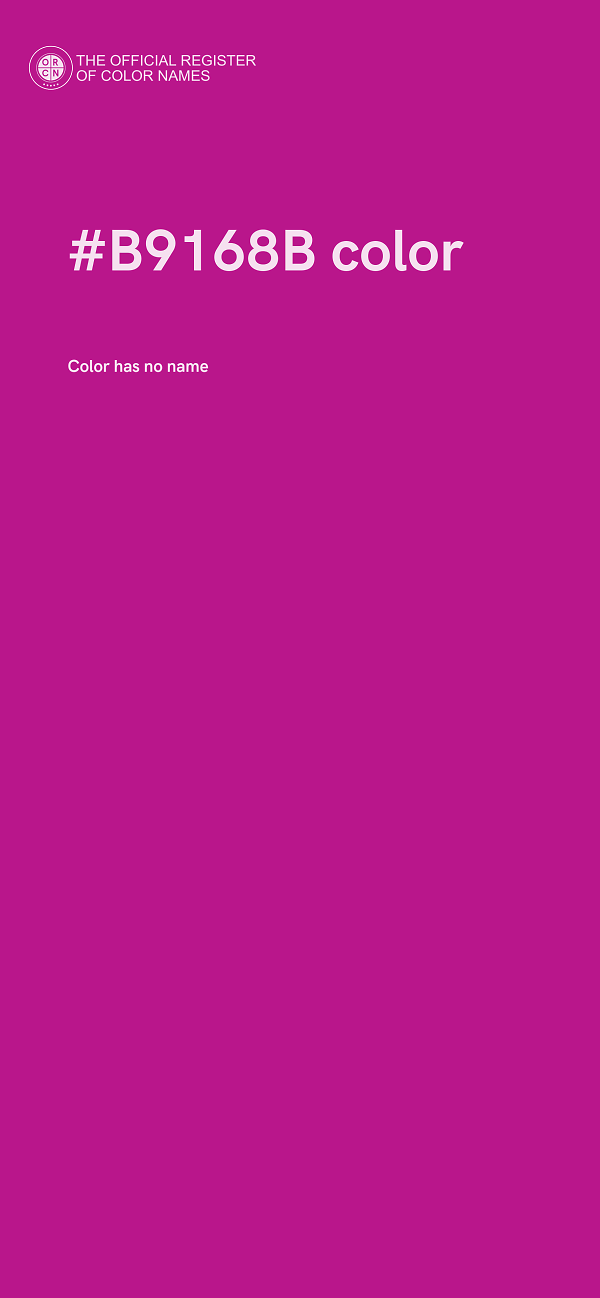 #B9168B color image