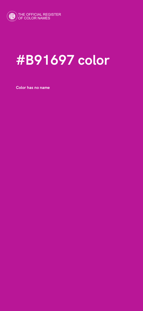 #B91697 color image