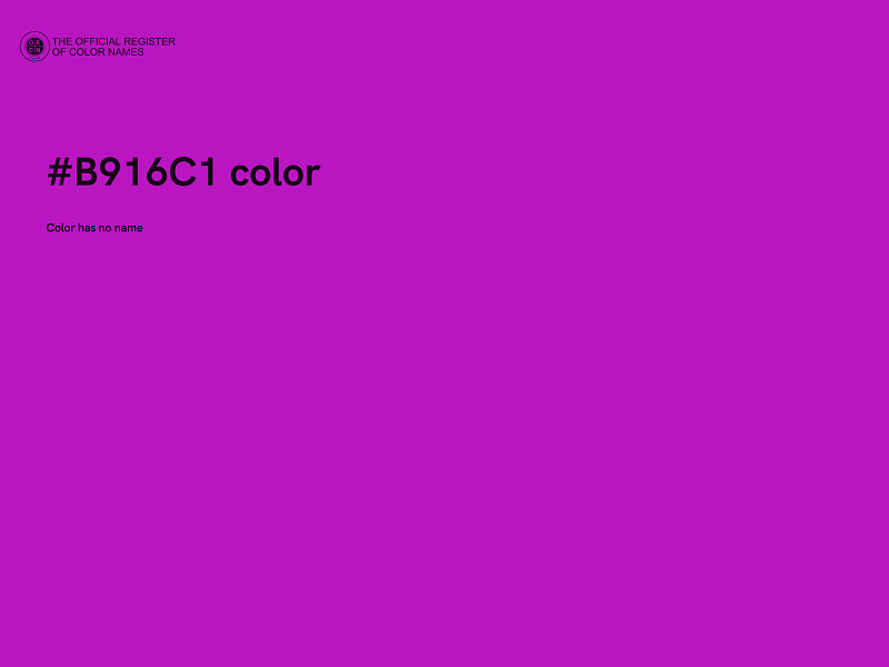 #B916C1 color image