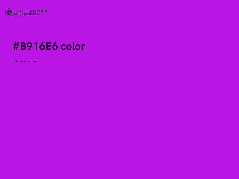 #B916E6 color image