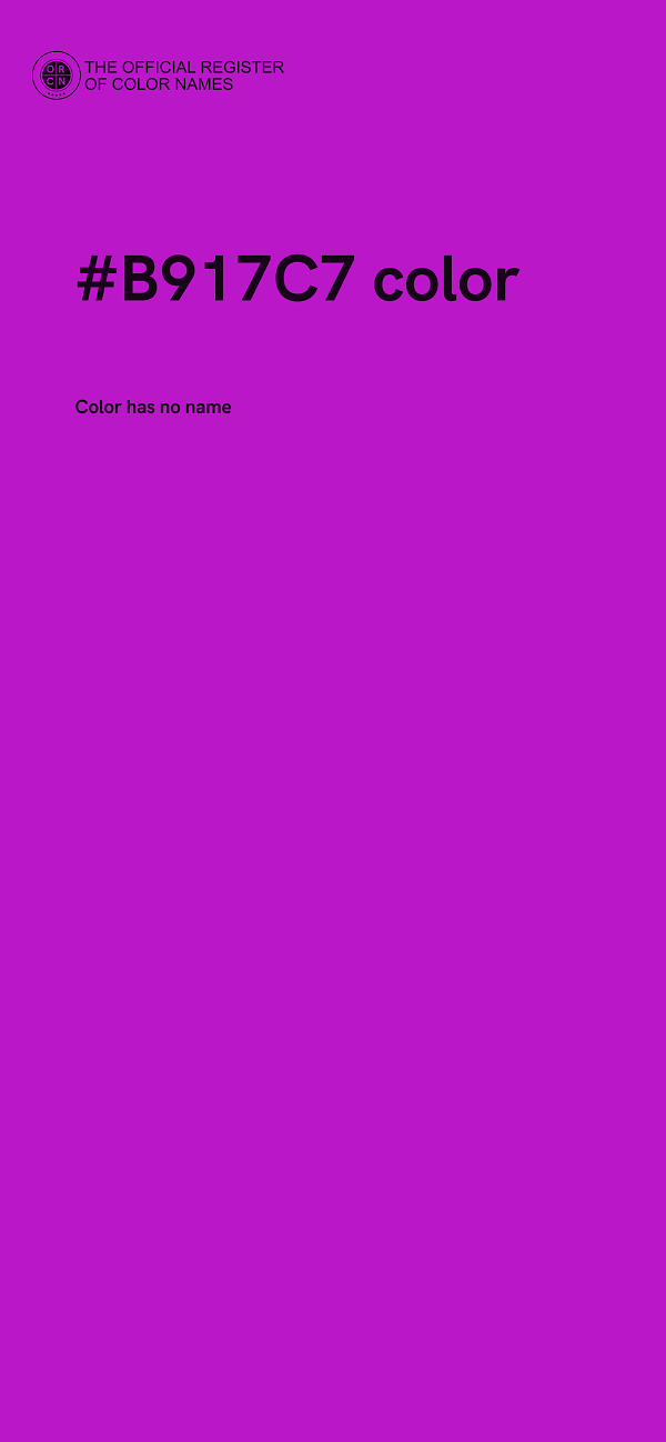 #B917C7 color image