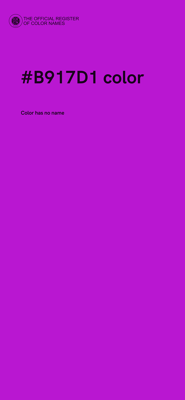 #B917D1 color image