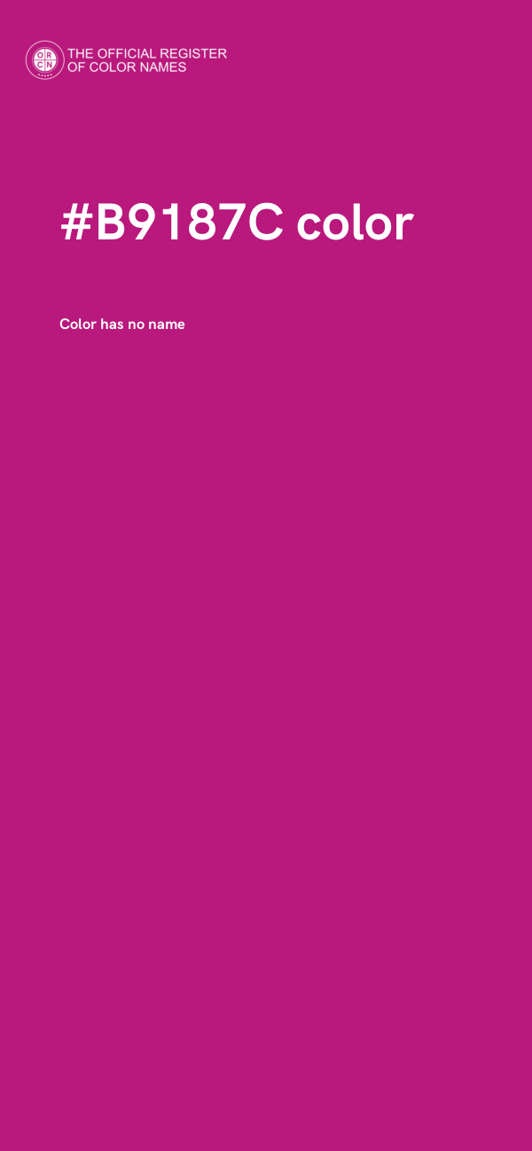 #B9187C color image