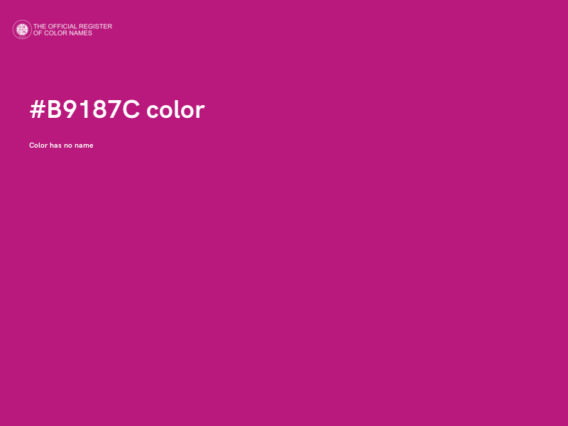 #B9187C color image