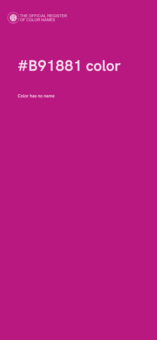 #B91881 color image