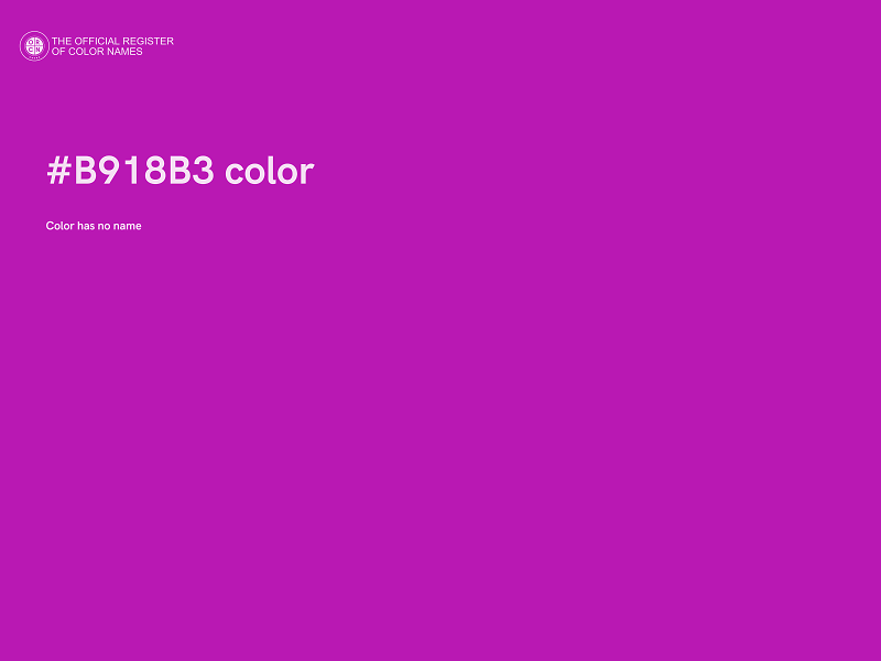 #B918B3 color image