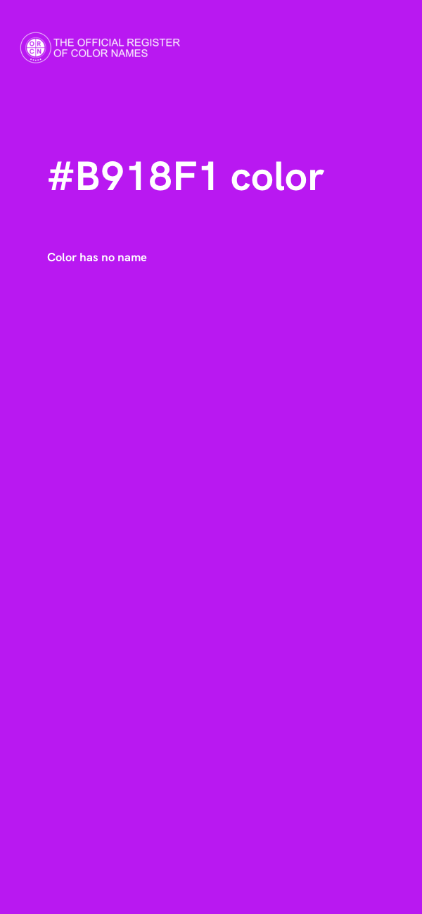 #B918F1 color image