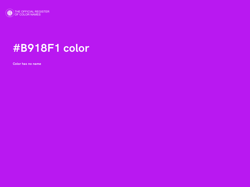 #B918F1 color image