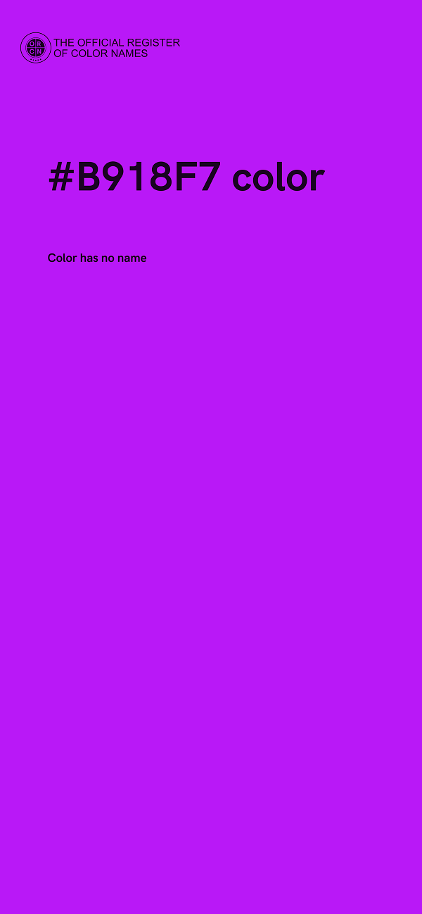 #B918F7 color image