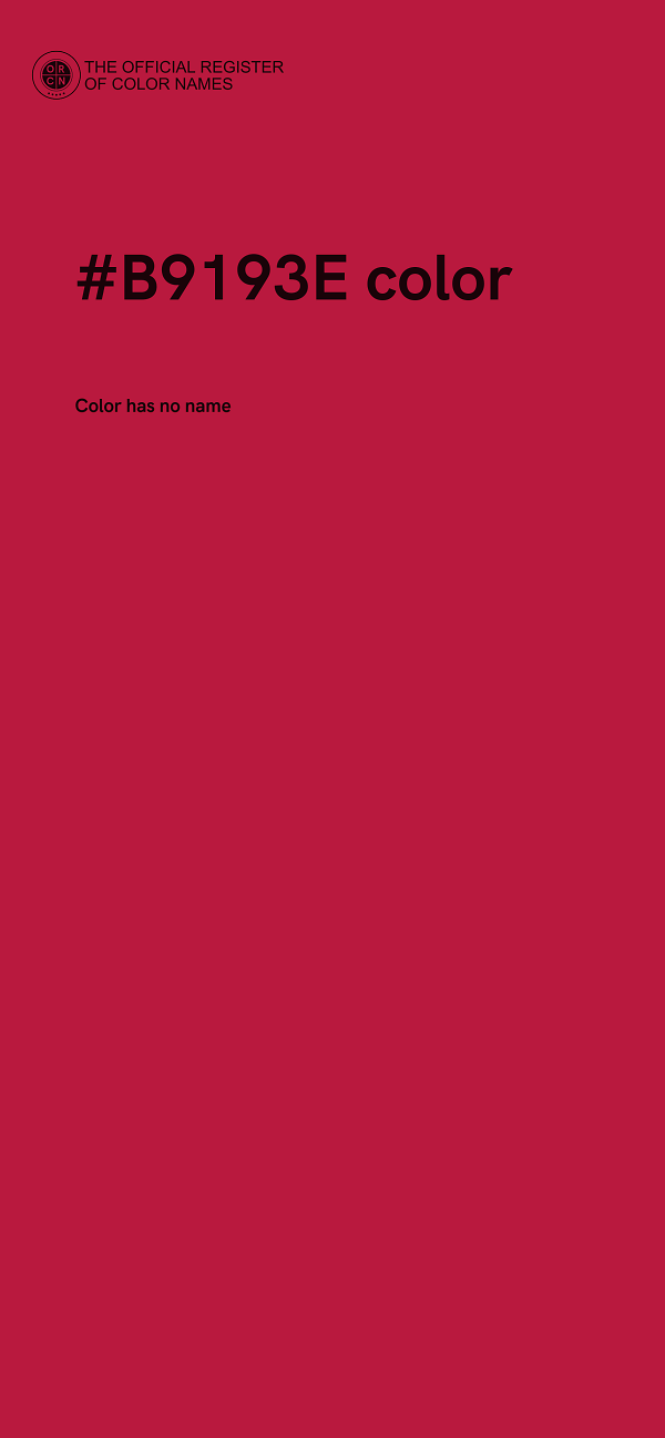 #B9193E color image
