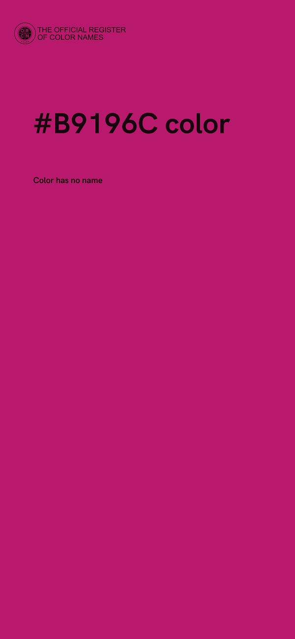 #B9196C color image