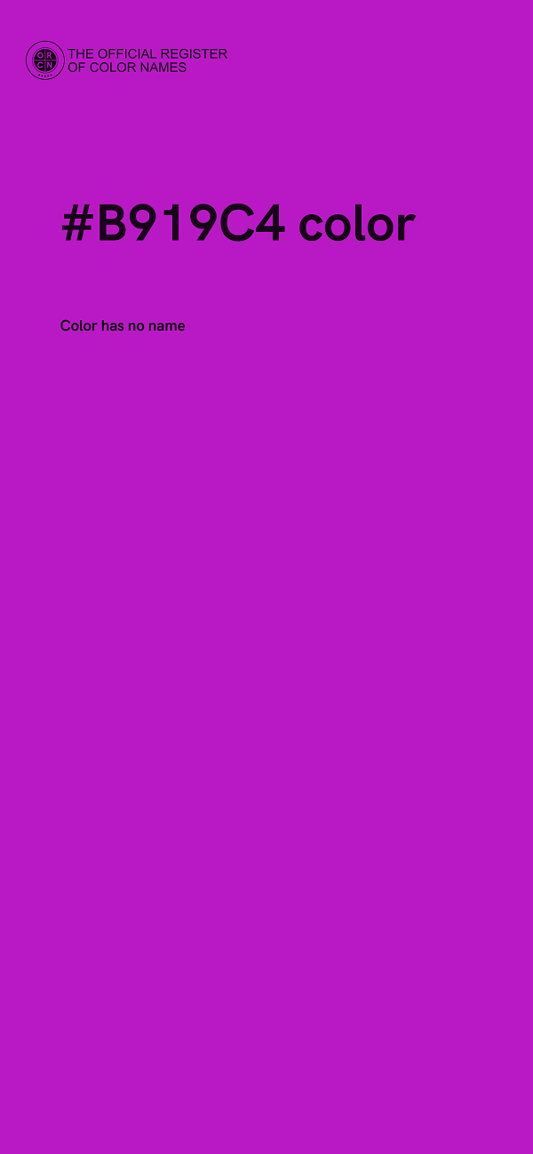 #B919C4 color image