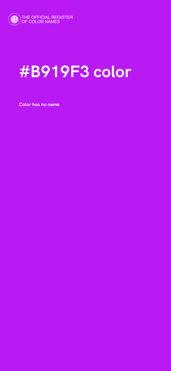 #B919F3 color image