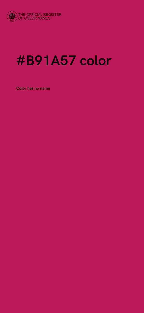 #B91A57 color image
